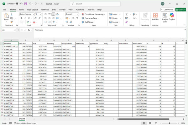 AutoLogis Results - Excel Export